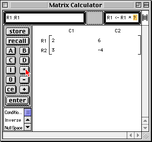Row scalar multiplication template