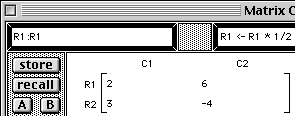 Row scalar multiplication template filled in