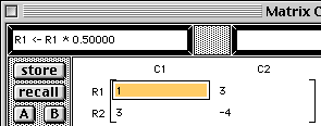 Row multiplication done