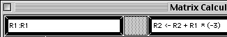 Elementary Row operation template filled in